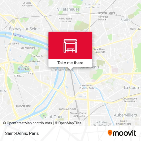 Saint-Denis map