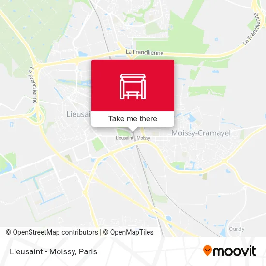 Lieusaint - Moissy map