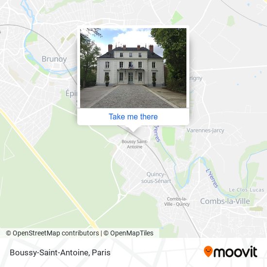 Mapa Boussy-Saint-Antoine