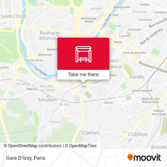 Gare D'Issy map
