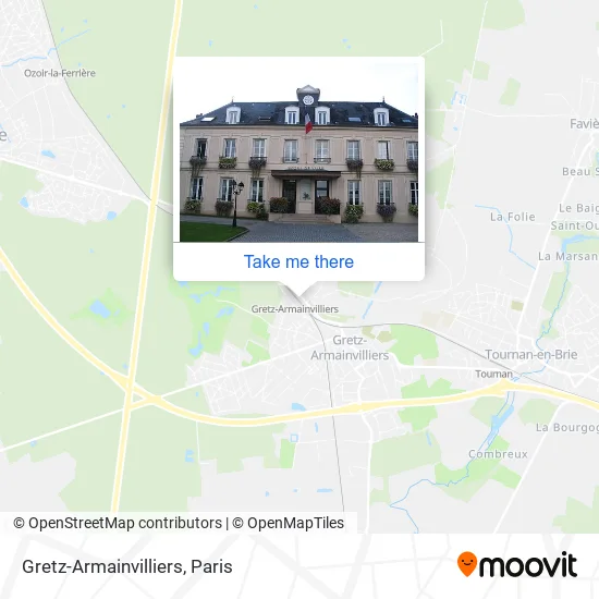 Gretz-Armainvilliers map