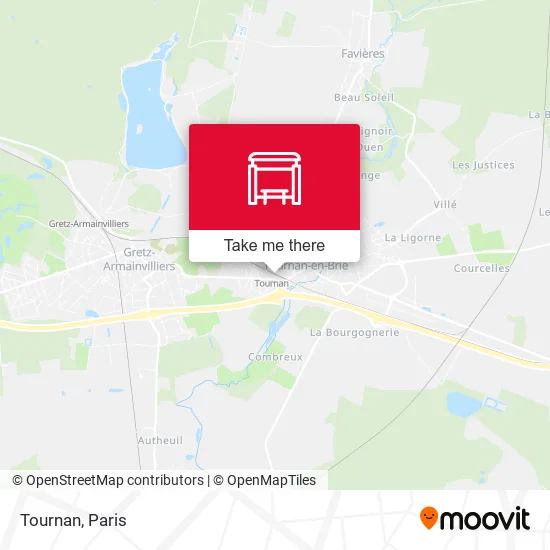 Tournan map