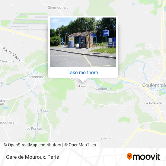 Gare de Mouroux map