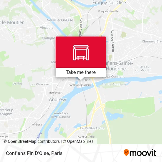 Conflans Fin D'Oise map