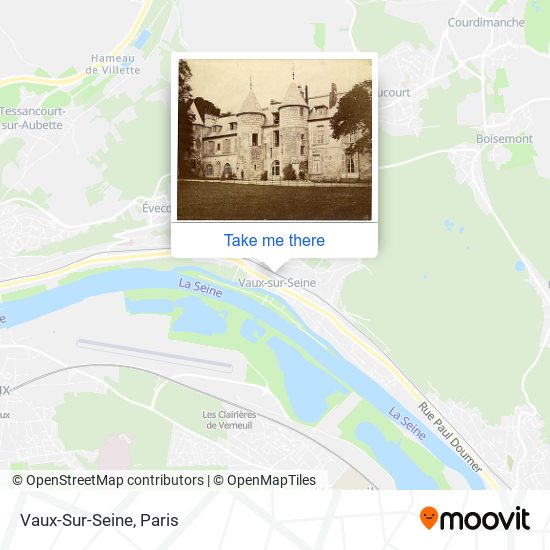 Mapa Vaux-Sur-Seine