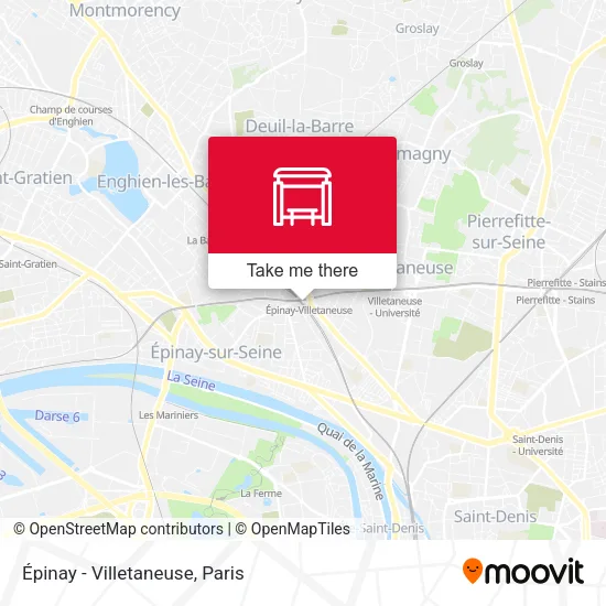 Épinay - Villetaneuse map