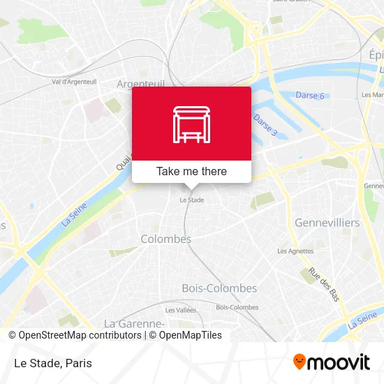 Le Stade map