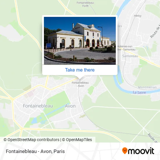 Fontainebleau - Avon map