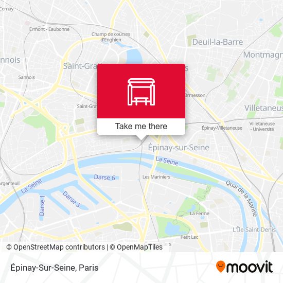 Mapa Épinay-Sur-Seine