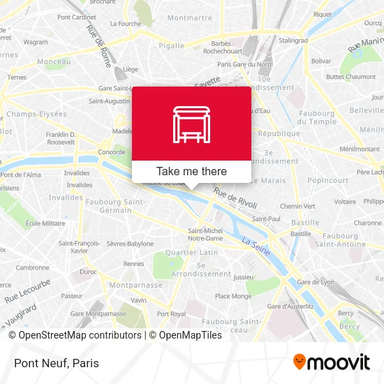 Pont Neuf map