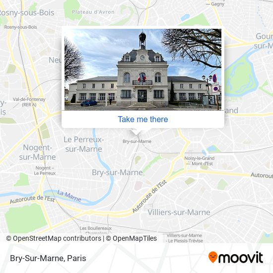 Mapa Bry-Sur-Marne