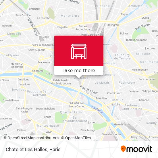 Châtelet Les Halles map