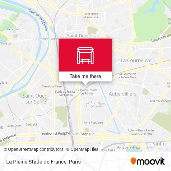 La Plaine Stade de France map