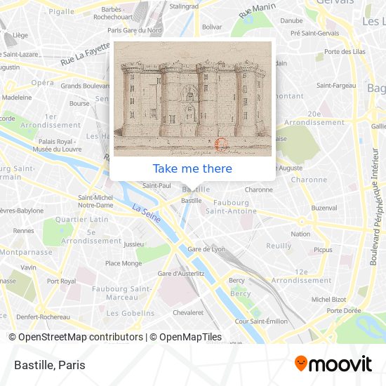 Mapa Bastille