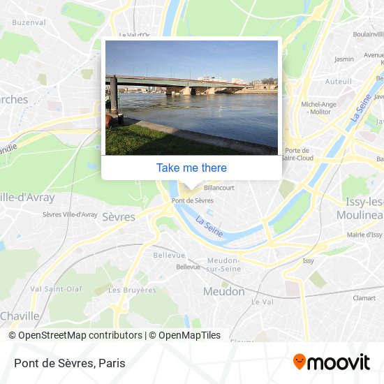 Mapa Pont de Sèvres
