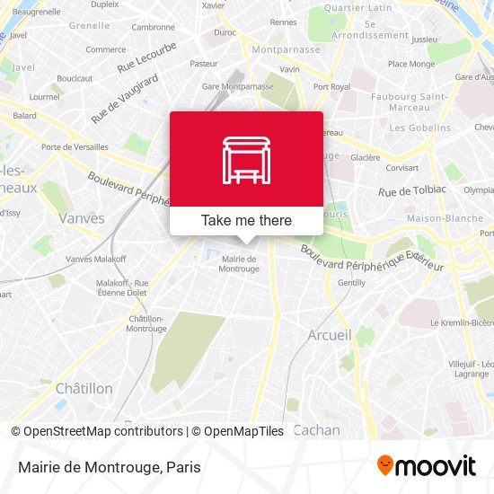 Mapa Mairie de Montrouge