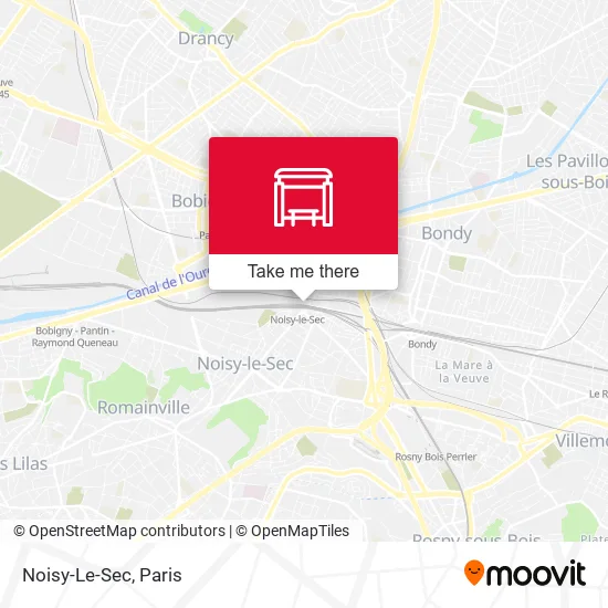 Noisy-Le-Sec map