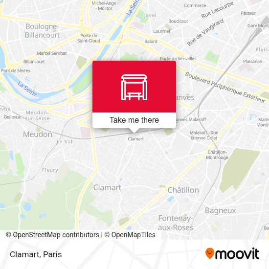 Clamart map