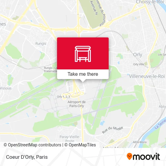 Coeur D'Orly map