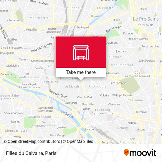 Filles du Calvaire map