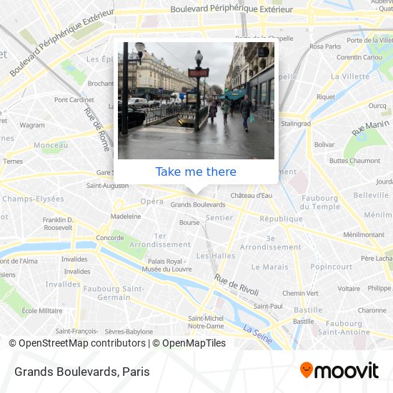 Grands Boulevards map