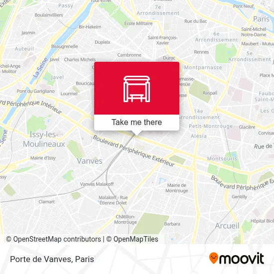 Porte de Vanves map