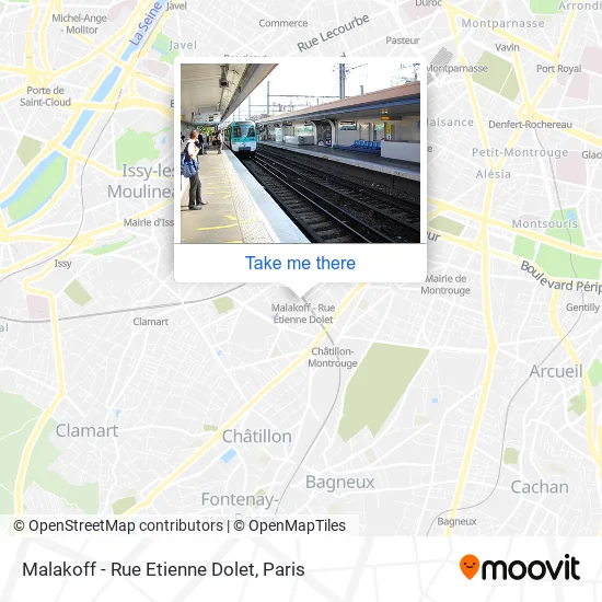 Malakoff - Rue Etienne Dolet map