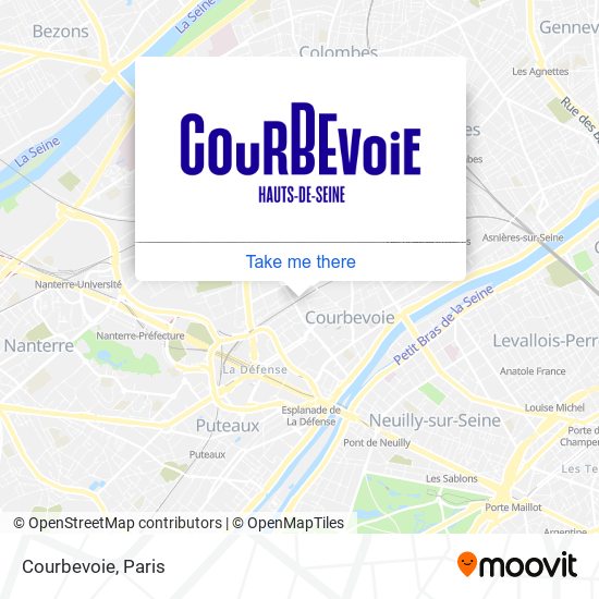 Courbevoie map