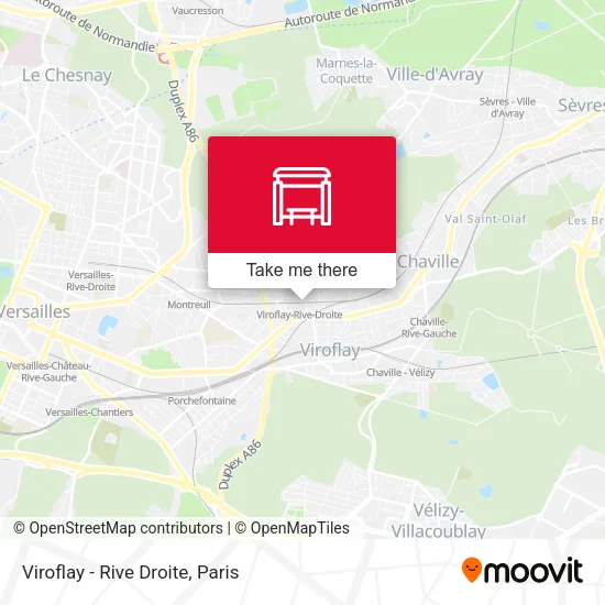 Viroflay - Rive Droite map