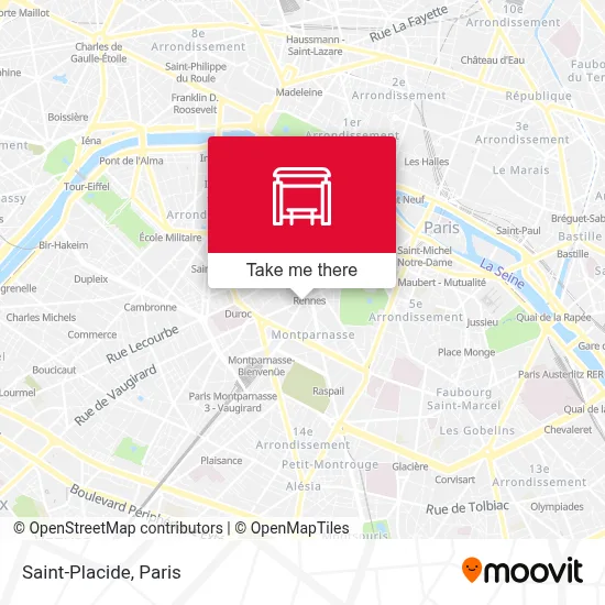 Saint-Placide map