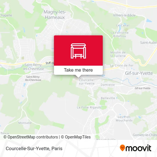 Courcelle-Sur-Yvette map