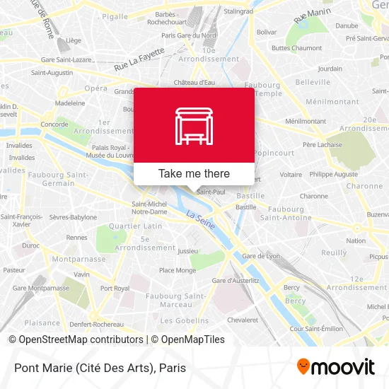 Pont Marie (Cité Des Arts) map
