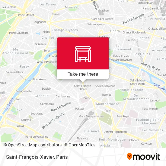 Saint-François-Xavier map