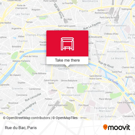 Rue du Bac map