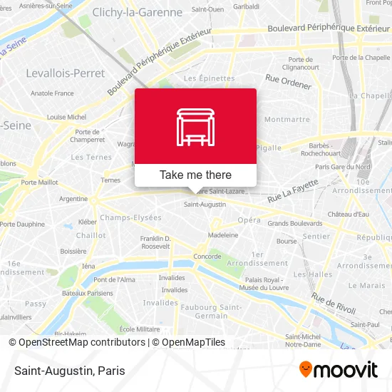 Saint-Augustin map