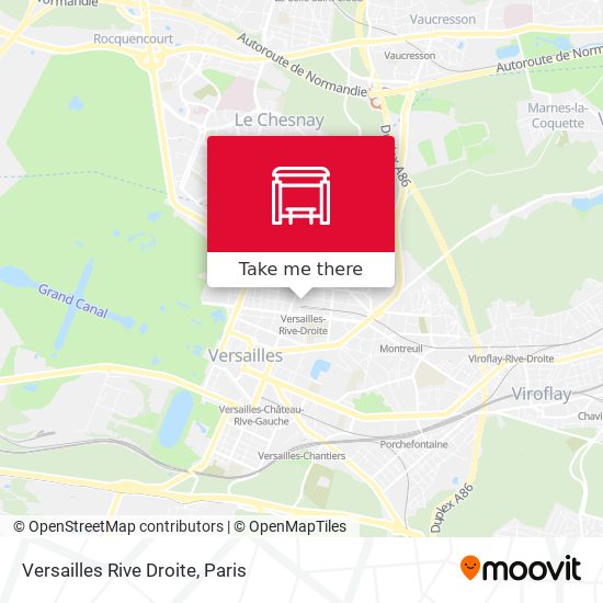 Mapa Versailles Rive Droite