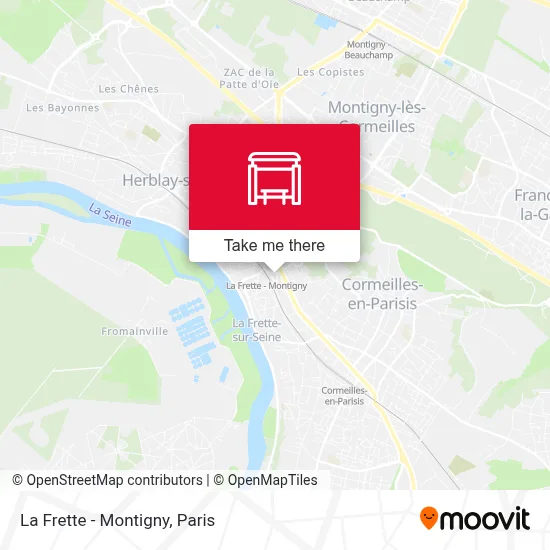 La Frette - Montigny map