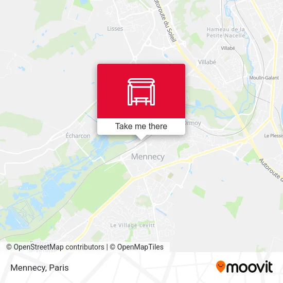 Mennecy map