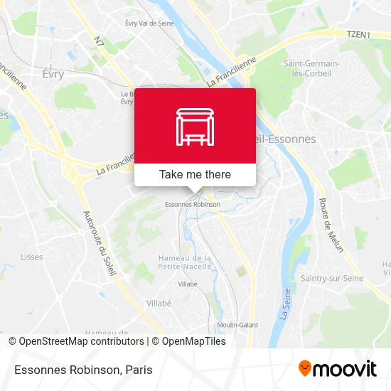 Essonnes Robinson map