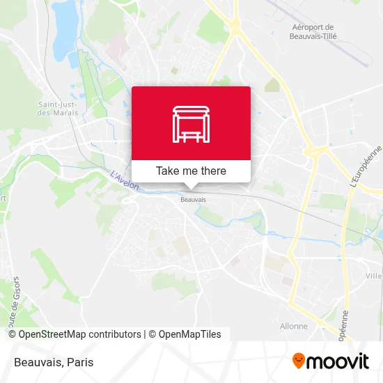 Beauvais map