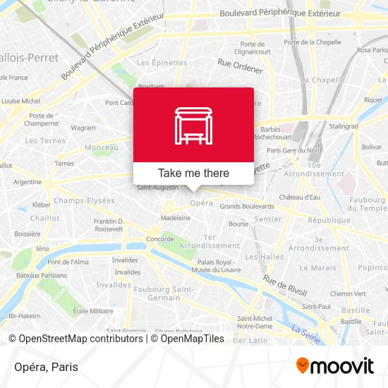 Opéra map