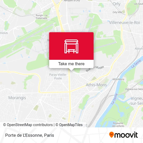 Porte de L'Essonne map
