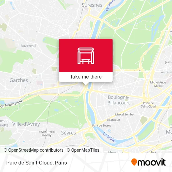 Parc de Saint-Cloud map