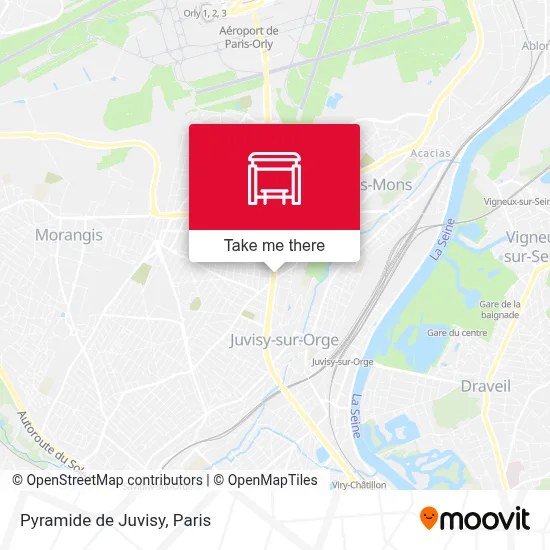 Mapa Pyramide de Juvisy