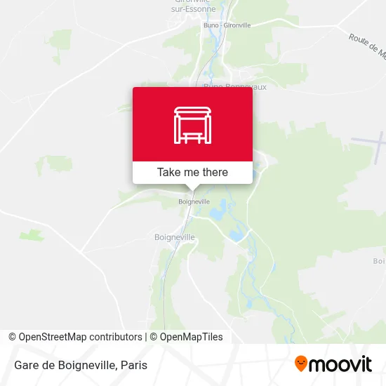 Gare de Boigneville map