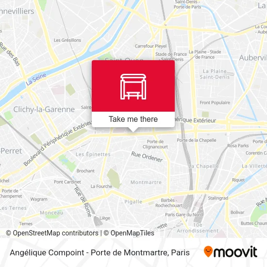 Mapa Angélique Compoint - Porte de Montmartre