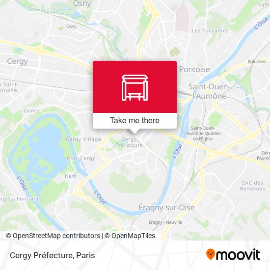 Cergy Préfecture map