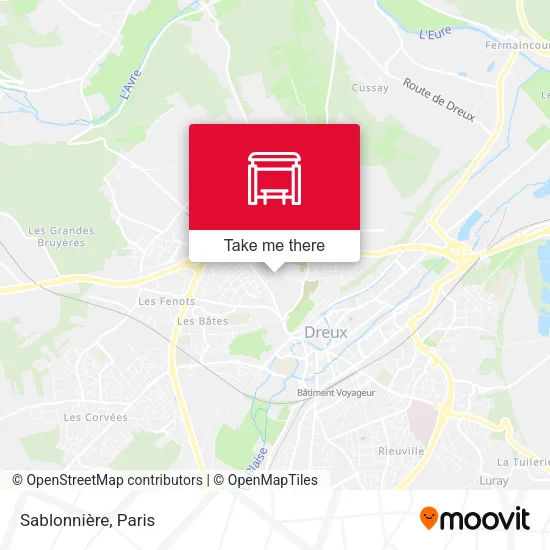 Mapa Sablonnière