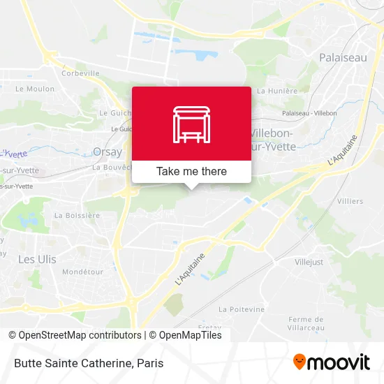 Butte Sainte Catherine map