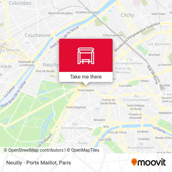 Neuilly - Porte Maillot map